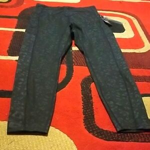 Women's Black Patterned Leggings